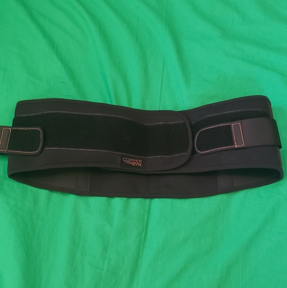 Copper Fit Back Brace Unisex Size 39-50 Waist Black/Gold - Picture 1 of 7